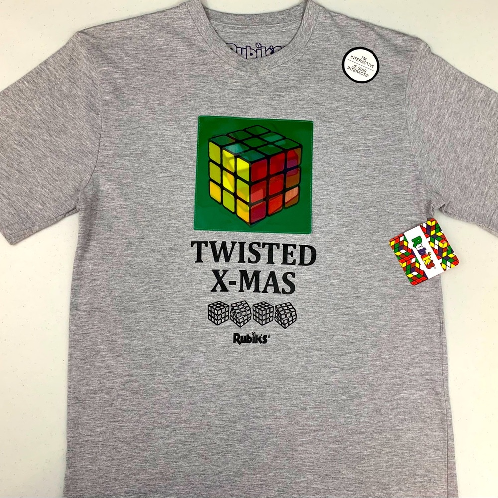 Rubik’s Hologram TWISTED X-MAS T-Shirt - NEW